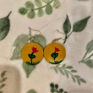 Handmade Flower Earrings